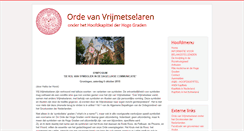 Desktop Screenshot of hoofdkapittelderhogegraden.nl
